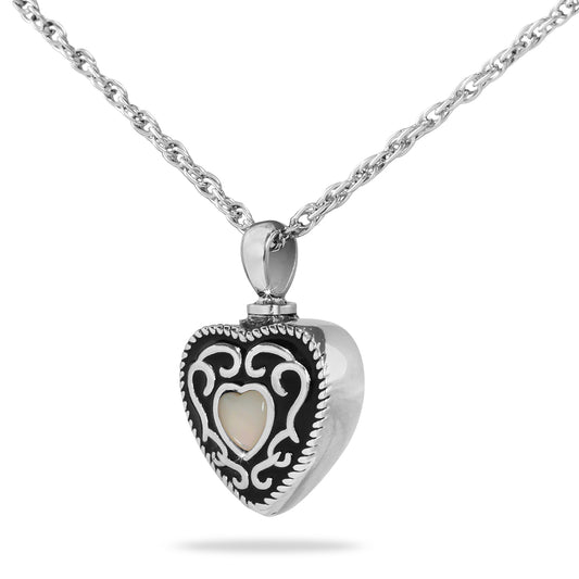 Western White Heart steel keepsake