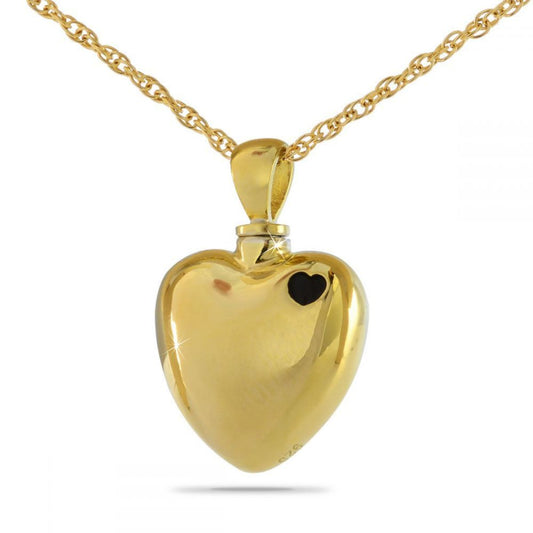 Grief Gold Steel Heart Keepsake