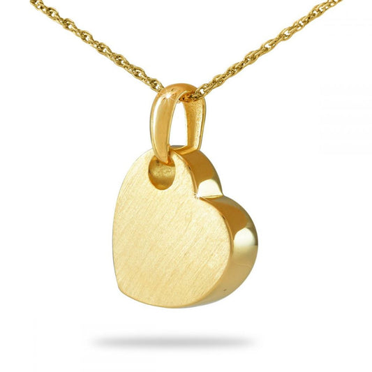 Cherished Heart Steel Gold Keepsake